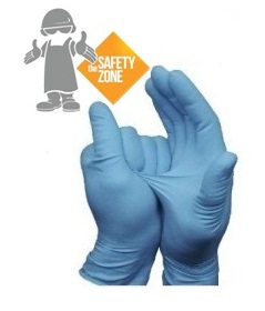 Blue Nitrile Gloves Powder-Free Anti-Static 8 Mil. Thickness, Medium